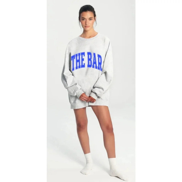 THIS HAS BEEN SOLD. Women's The Bar Sweatshirt Grey Blue XL - Picture 2 of 7